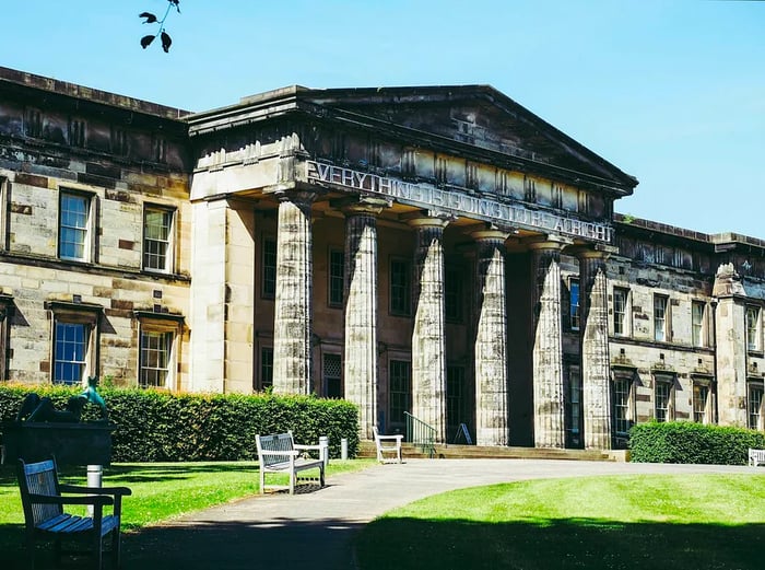 Facade of the Scottish National Gallery of Modern Art in Edinburgh.