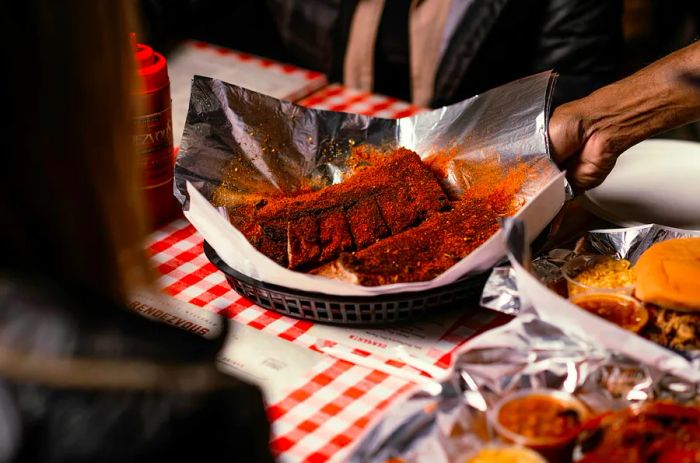 Ribs from Charlie Vergos' Rendezvous in Memphis