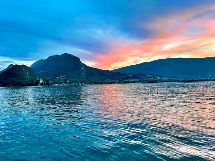 A scenic view of the lake at Auberge du Père Bise, located in Talloires near Annecy, France. Jennifer-Leigh-Parker-Annecy-France-Auberge-du-Pere-Bise.jpg