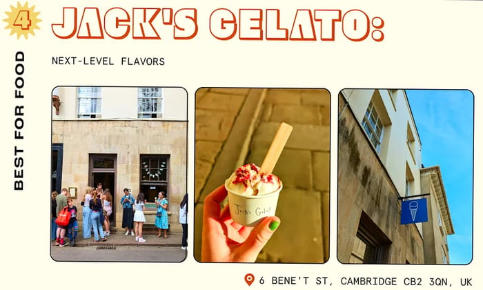 Gelato shop in Cambridge