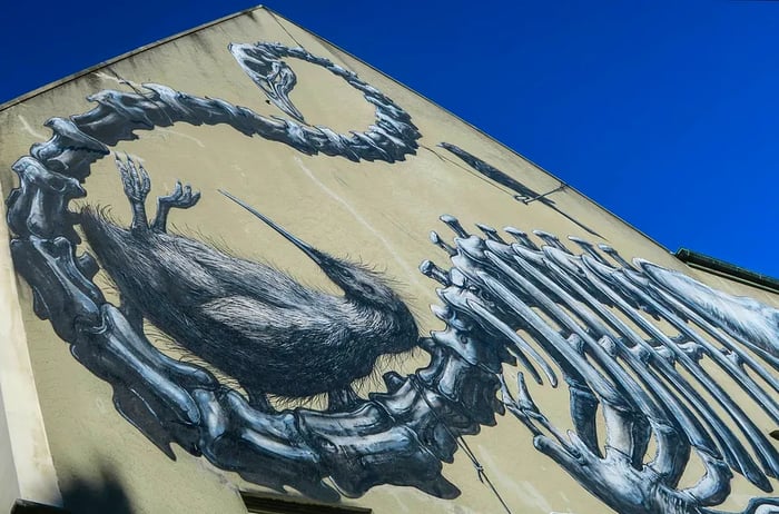 Street Art by ROA in Christchurch