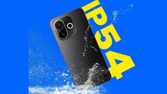 Điện thoại có khả năng kháng nước và chống bụi đạt tiêu chuẩn IP54.