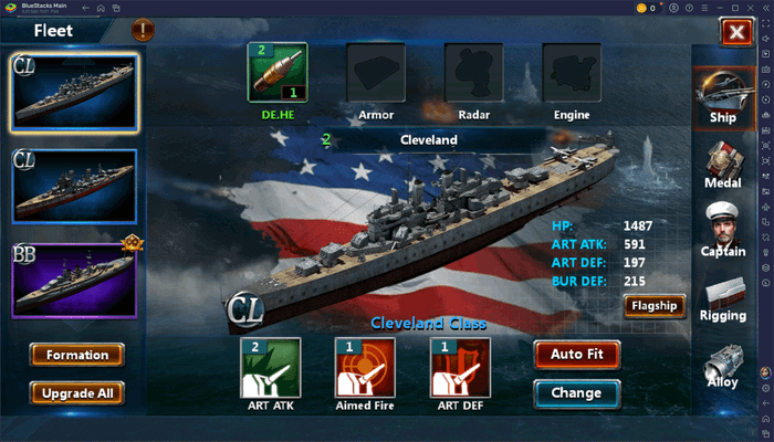 Age of Ships: Battleships War - Cách tạo dựng một đội hình hạm đội mạnh mẽ nhất