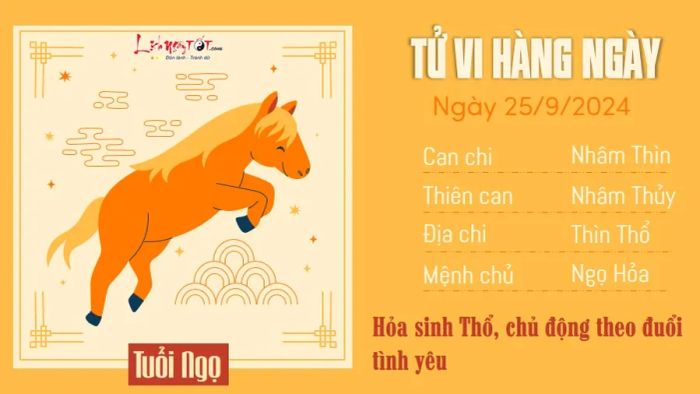 Tử vi ngày 25/9/2024 - Tuổi Ngọ