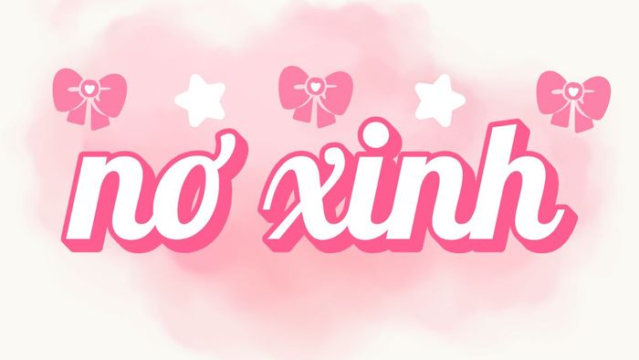 Kí tự nơ nhỏ đáng yêu trên đầu