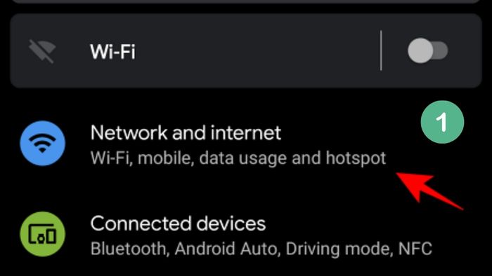 Hướng dẫn ngắt kết nối VPN trên Android - Bước 1