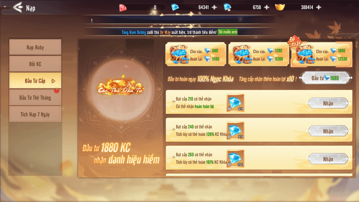 Hướng dẫn cho tân thủ Thục Sơn Thiên Hạ Chiến: Tập trung cày cấp và lên kế hoạch chi tiêu hợp lý