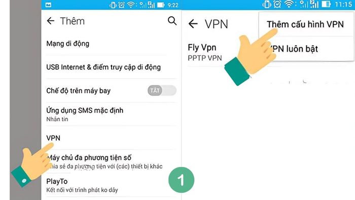 Hướng dẫn cài đặt VPN cho điện thoại Android - Bước 1
