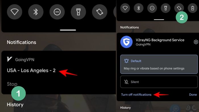 Cách tắt thông báo VPN