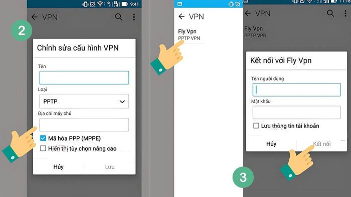 Hướng dẫn cài đặt VPN cho smartphone Android - Bước 2