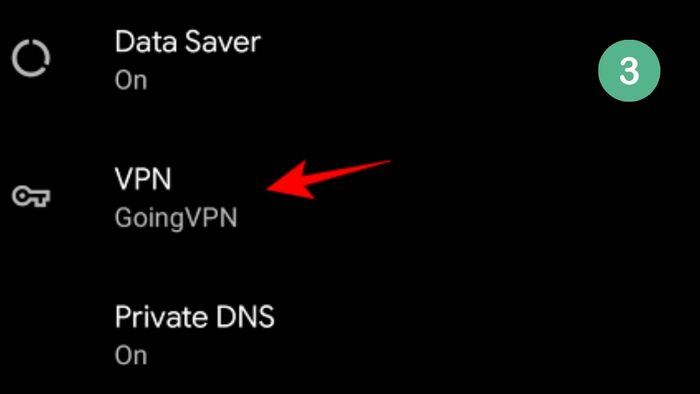 Hướng dẫn ngắt kết nối VPN trên Android - Bước 3