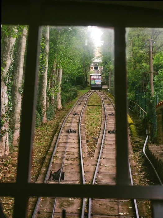 Monte Igueldo can be reached by a charming cable car.