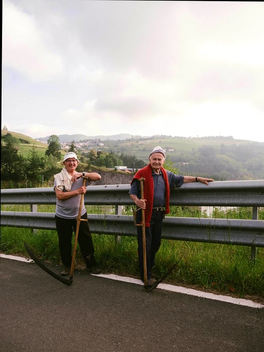 The Basque countryside is characterized by undulating green hills, charming valleys, quaint villages, and fertile agricultural landscapes.