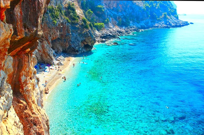 Aerial view of Pasjaca Beach