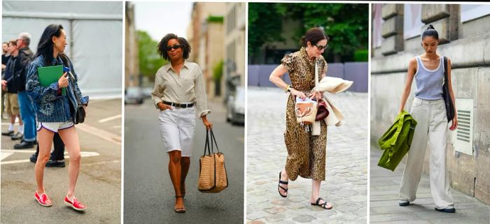 Paris Fashion 2024: A collage for summer packing in Paris