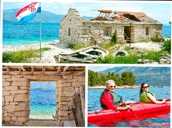 Kayaking and discovering Vrnik Island