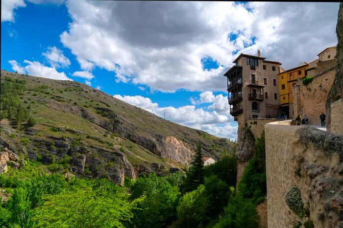 The iconic casas colgadas of Cuenca extend precariously over the Río Huécar gorge, making them the city's most famous attraction.