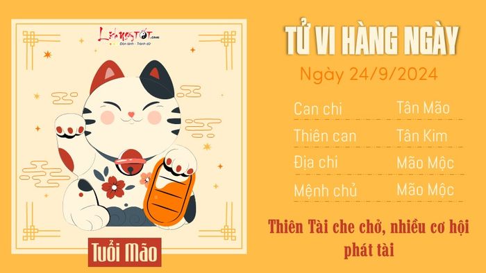 Tử vi hàng ngày 24/9/2024 - Tuổi Mão