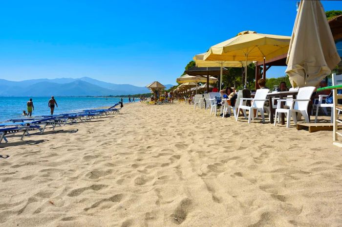 Schinias sandy beach, Marathon, Greece