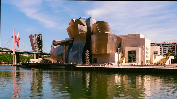 The Guggenheim in Bilbao stands as one of Spain's architectural masterpieces.