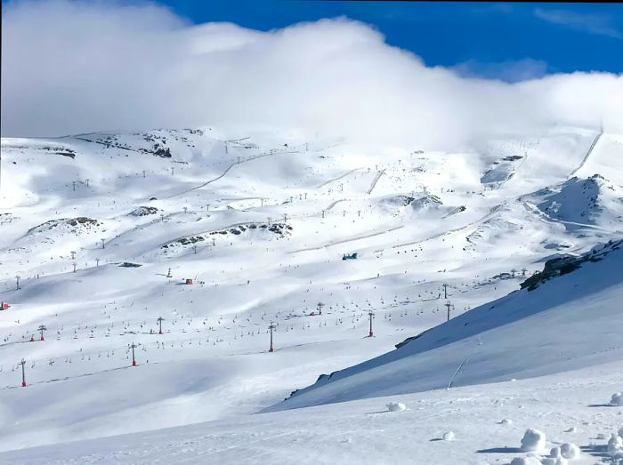 Skiing reaches new heights at Parque Nacional de Sierra Nevada.