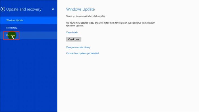cách dùng nút Refresh trên máy tính Windows 8/8.1
