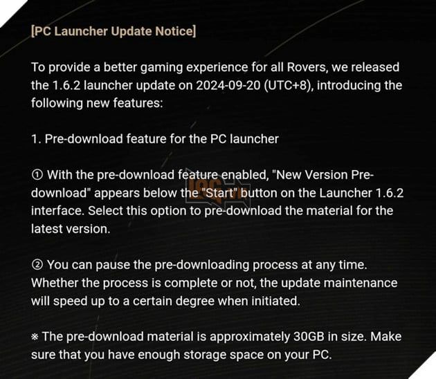 Wuthering Waves đã công bố dung lượng phiên bản 1.3, làm game thủ cảm thấy rất bối rối