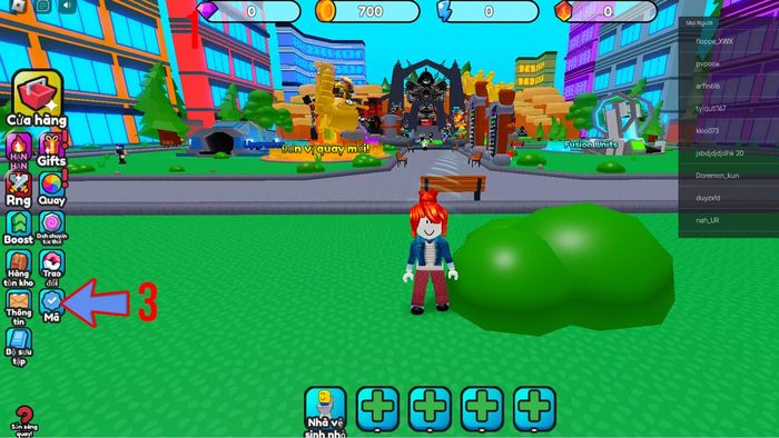 Hướng dẫn nhập mã code Toilet Verse Tower Defense bước 2