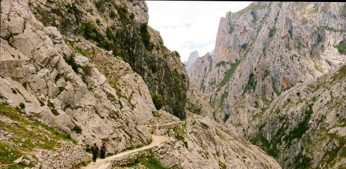 Trekking the Ruta del Cares is a favored way to explore the Picos de Europa.