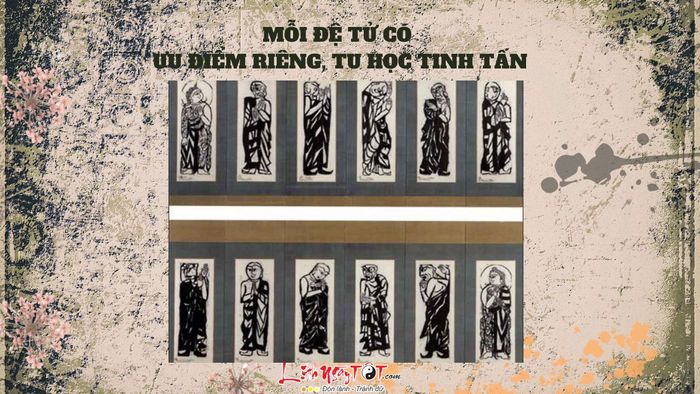 Mười đệ tử của Đức Phật đều có những ưu điểm riêng biệt.