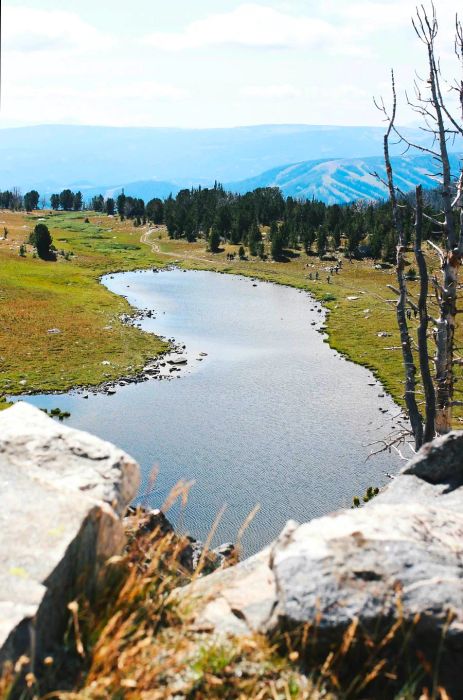 Scenic view of Beehive Basin in Big Sky, Montana, close to Bozeman