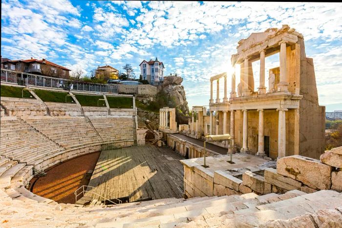 The Ancient Theater of Philippopolis located in Plovdiv.