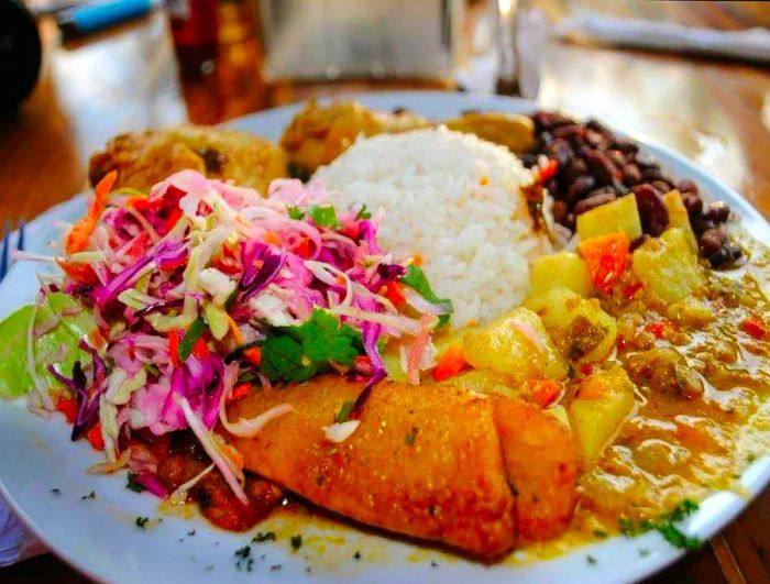 Casado is a staple dish in Costa Rican cuisine