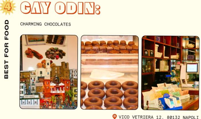 Chocolate showcased at Gay Odin in Naples