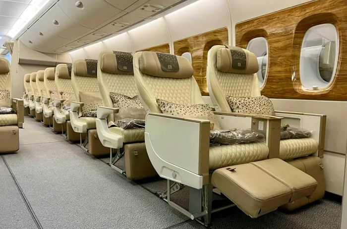 The new premium economy class available on select Emirates Airlines flights