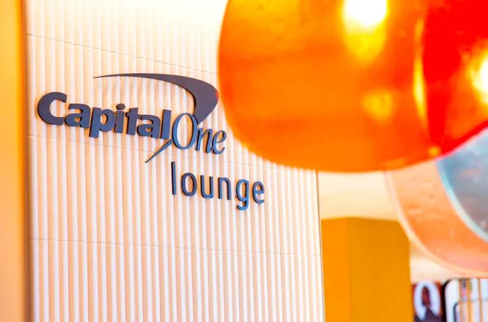 The Capital One Lounge located at Dallas-Fort Worth International Airport