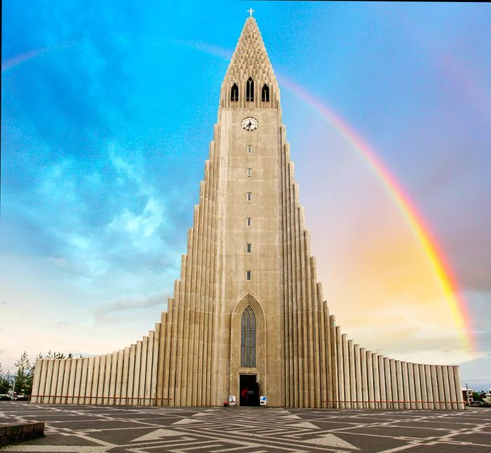 Hallgrimskirkja cathedral in Reykjavik, Iceland