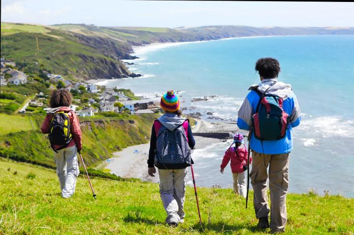 Exploring the cliffs of Cornwall, United Kingdom