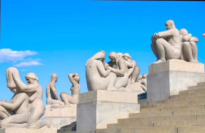 Sculptures in Vigeland Park, Oslo