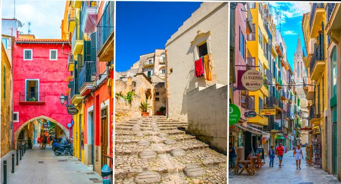 The charming pastel-colored buildings of Palma