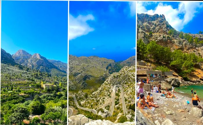 The verdant valleys, winding mountain roads, and rugged beaches along Mallorca's northwest coast