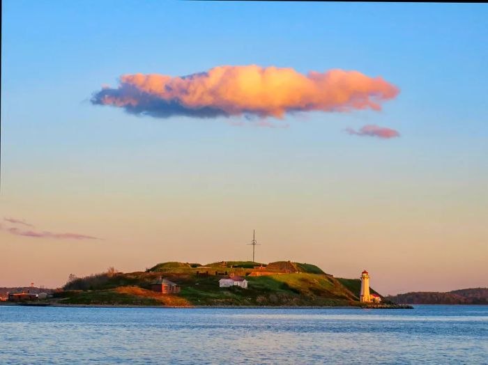 Georges Island located off the coast of Halifax, Nova Scotia