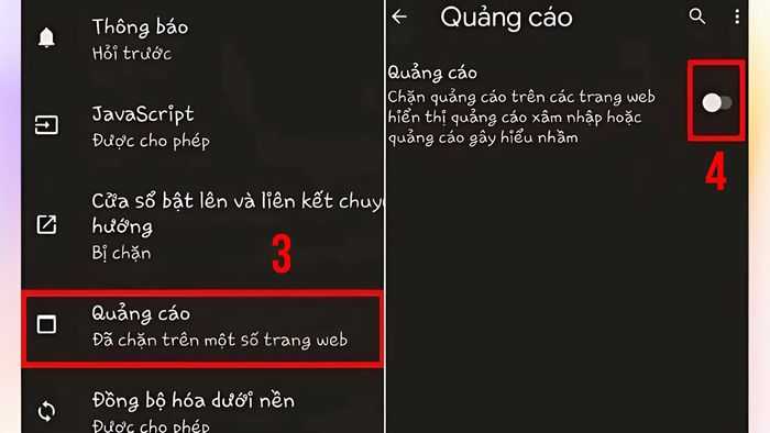 Hướng dẫn chặn quảng cáo trên trình duyệt Chrome - Bước 2