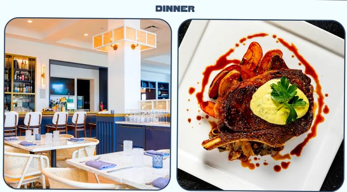 L: The Citizen’s interior; R: Steak at Bijoux