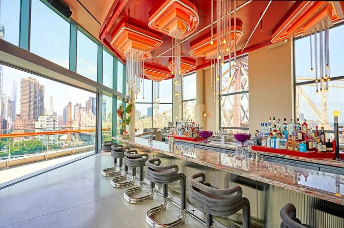 The Panorama Room atop Graduate Roosevelt Island offers stunning views