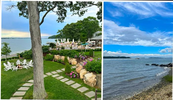 A collage showcasing the stunning coastal landscapes of Shelter Island