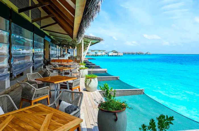 Hilton properties, such as The Hilton Maldives Amingiri Resort & Spa, can be booked using your American Express Membership Rewards.