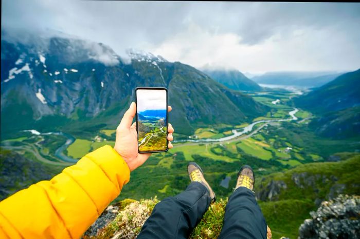 capturing the beauty of a valley