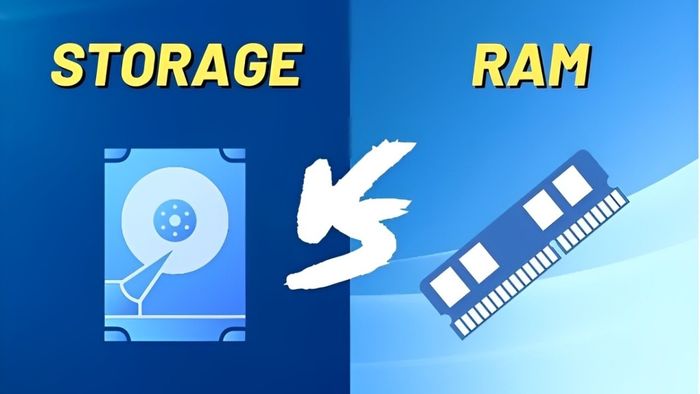 Sự khác biệt giữa Storage và RAM là gì