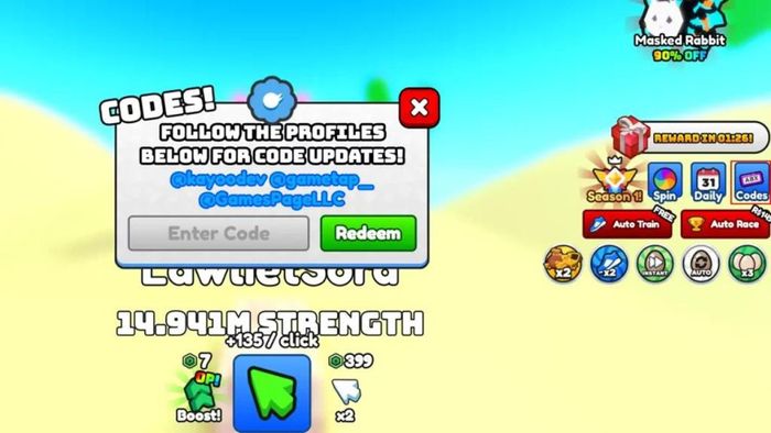 Mã Animal Race mới nhất